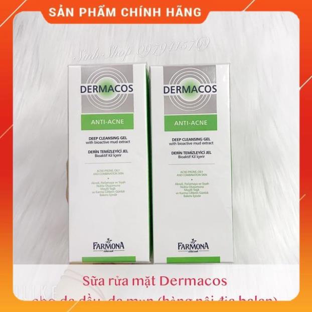 Sữa rửa mặt dermacos cho da dầu, da mụn (bill ảnh tiếp theo)