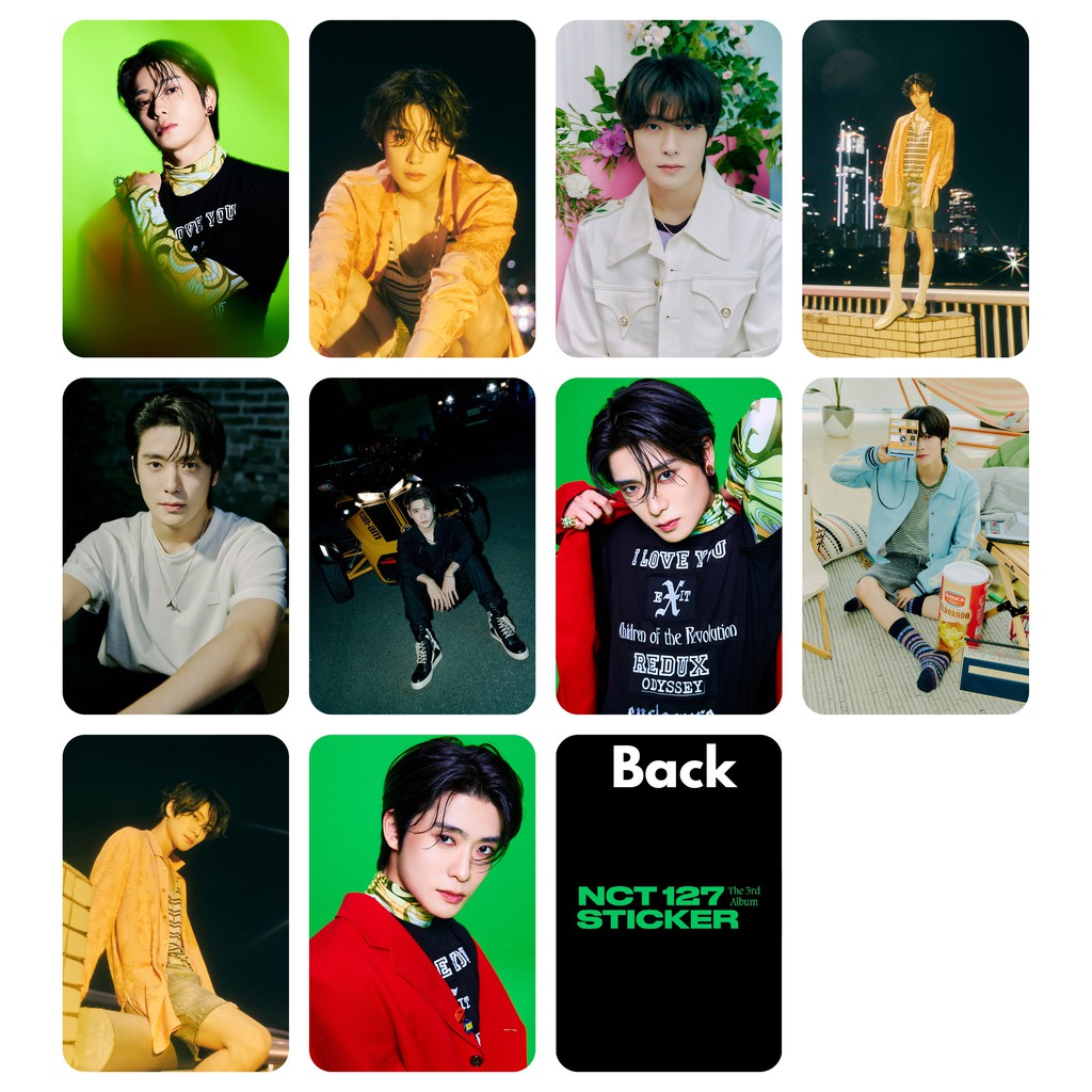 Set 10 Card giấy bo góc 2 mặt NCT 127 - STICKER cán màng mờ