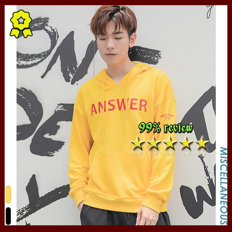 Áo khoác nỉ Hoodie HDI01 in ANSWER kiểu dáng Hàn Quốc năng động, trẻ trung, form unisex nam và nữ Áo Phông Nỉ | BigBuy360 - bigbuy360.vn