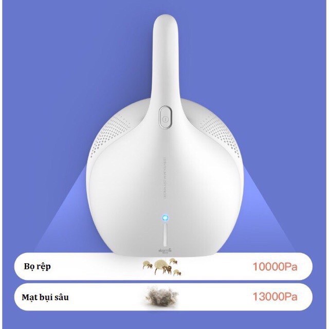 Máy hút bụi diệt khuẩn làm sạch giường đệm tiện lợi UV Deerma CM800 CM300S  Chính hãng - AH013