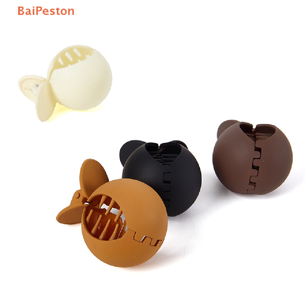 1 Kẹp Tóc Dạng Nhám Màu Trơn Hình Đầu Cá Mập