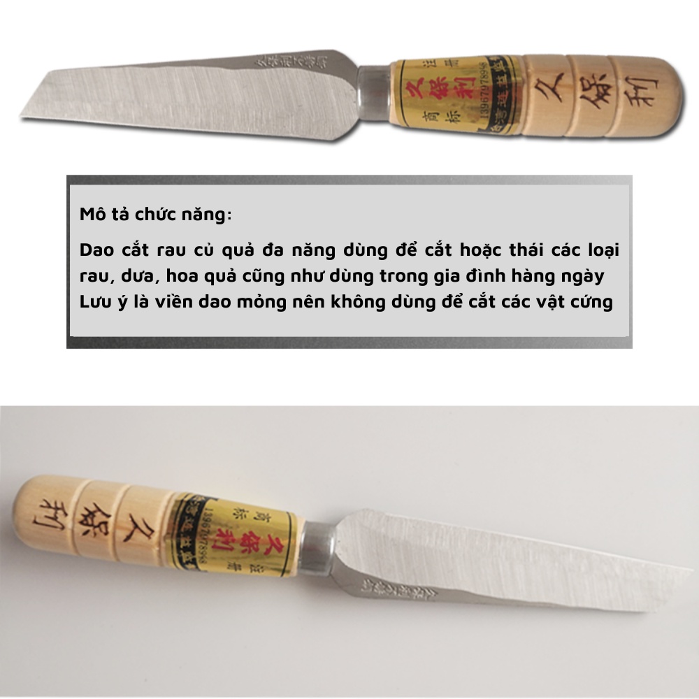 Dao gọt hoa quả trái cây nhà bếp chuôi gỗ siêu bén nhỏ gọn tiện lợi có thể mang đi mọi nơi