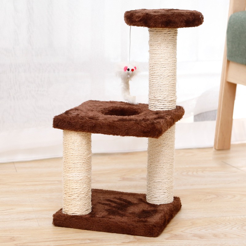 Cây Cào Móng Cho Mèo Nhỏ 3 Tầng - Cây Mèo Cat Tree - Phụ Kiện Cho Mèo