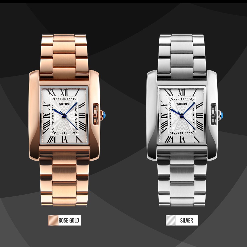 [ xả kho ] ĐỒNG HỒ NỮ LUXURY SKMEI 1284, DÂY THÉP CAO CẤP