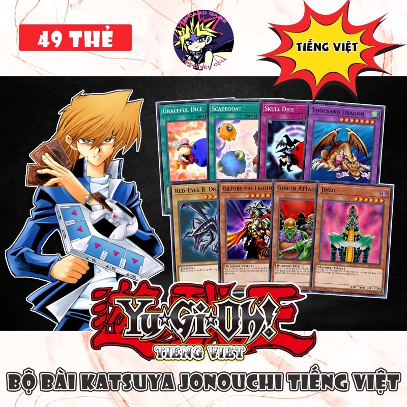 [ Bài in Yugioh ] Bộ Bài Katsuya Jonouchi Tiếng Việt.