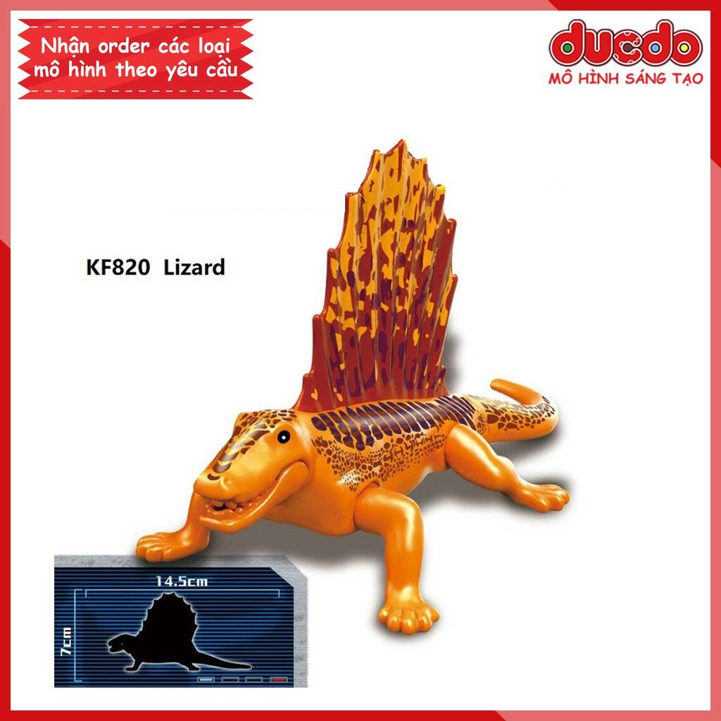 Khủng long thằn lằn Lizard trong Jurassic World - Đồ chơi Lắp ghép Minifigues Mini Mô hình KF820