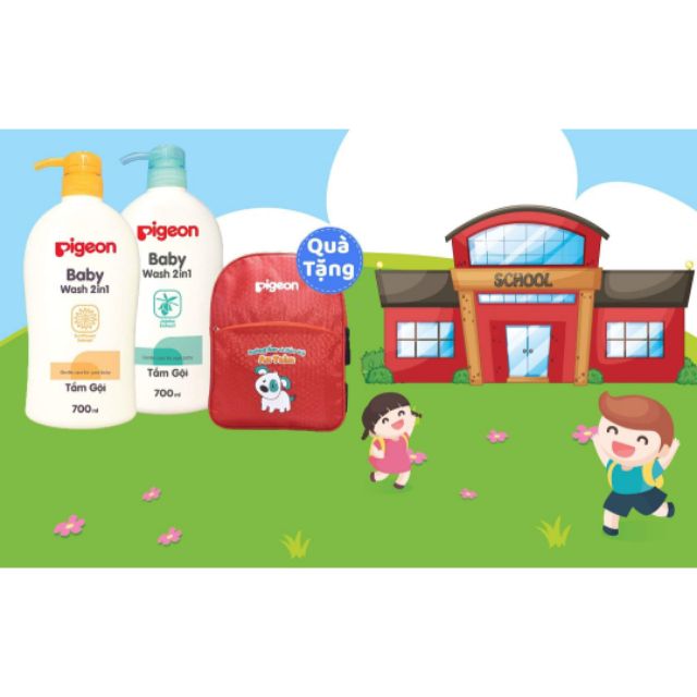 (mẫu mới) Sữa tắm gội Pigeon 700ml