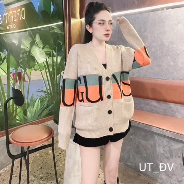 Áo Cardigan Nữ Họa Tiết Chất Len Dày Dặn, Áo Choàng Hàng Quảng Châu /hà shop thái nguyên