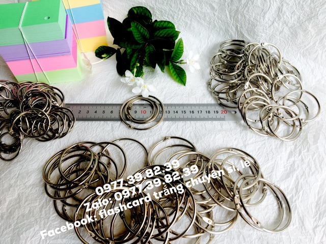 KHOEN TRÒN dùng để xâu thẻ FLASHCARD HỌC NGOẠI NGỮ