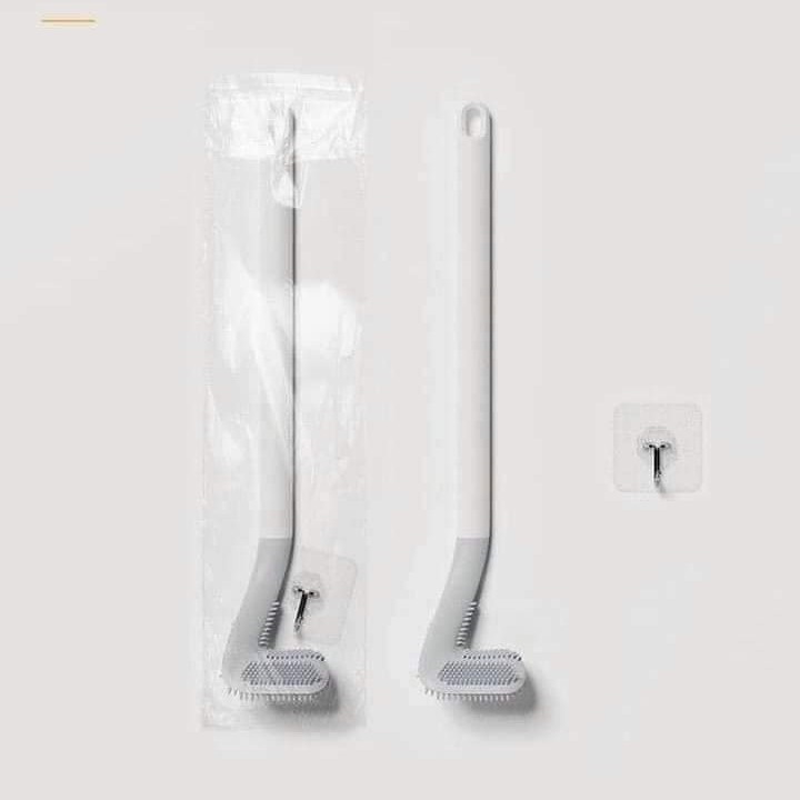 Chổi cọ toilet silicon thông minh mẫu mới 2021 Cọ Chà Rửa Toilet Silicone Cán Dài