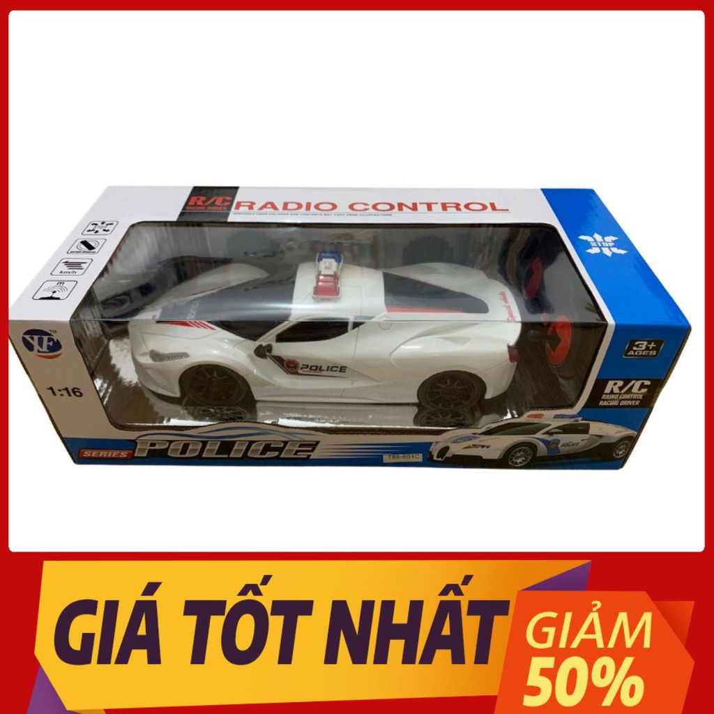 ✅FREESHIP 50K✅Đồ Chơi Siêu Xe Cảnh Sát Điều Khiển Từ Xa Có Đèn Sáng Khẩn Cấp, Di Chuyển Đa Năng (601C)