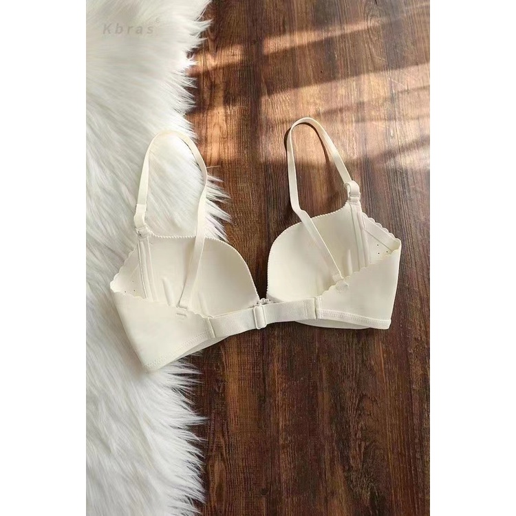 Áo Lót Nâng Ngực Không Gọng Cổ Chữ V Sâu Cài Khóa Trước Dành Cho Nữ