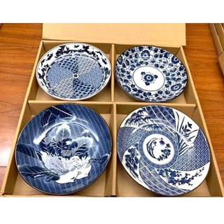 Set 4 đĩa sứ phong cách Nhật Bản