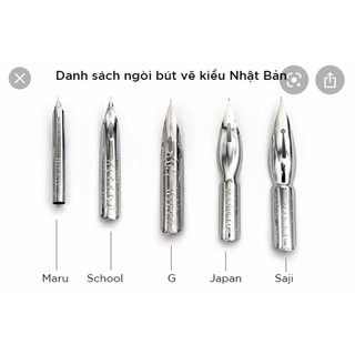 Bộ ngòi sắt vẽ manga Nikko