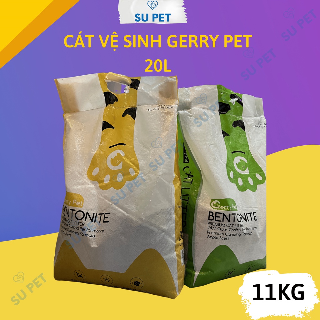 Cát vệ sinh Gerry Pet túi 20L siêu to, siêu tiết kiệm