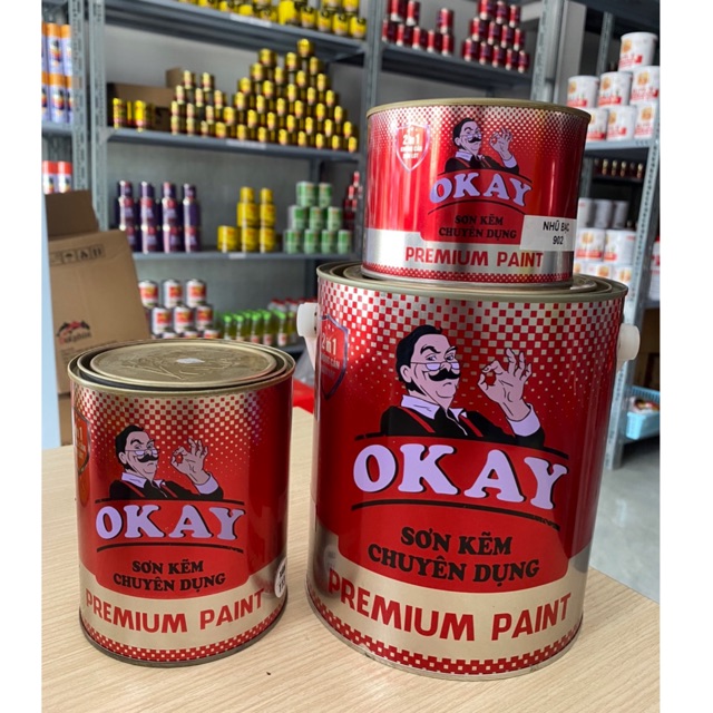 Sơn kẽm chuyên dụng Okay 2 Trong 1  Đa dạng màu sắc