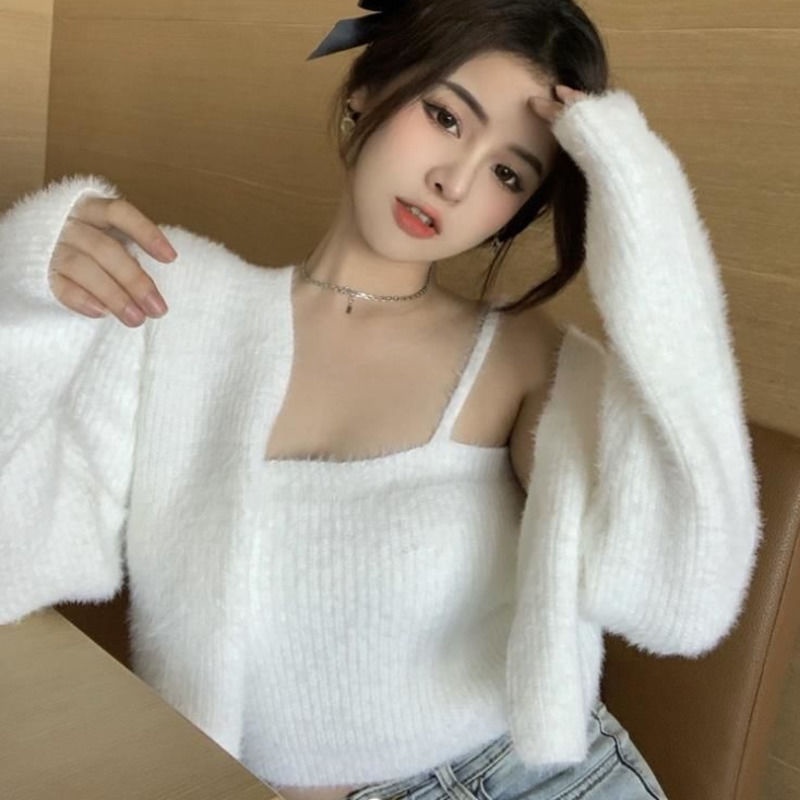 Áo Khoác cardigan Dệt Kim Mềm Mại Thời Trang Cho Nữ
