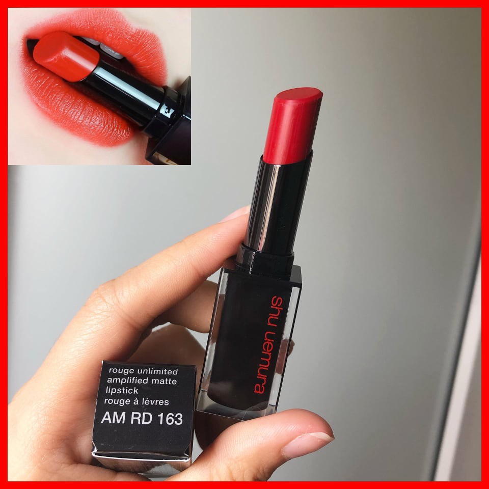 Son Shu Uemura màu 163 đỏ tươi HOT HIT xách tay Hàn