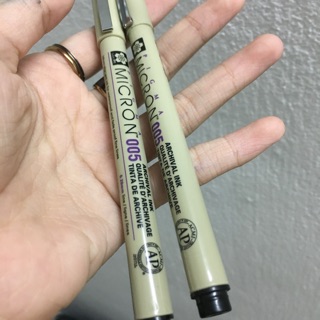 [Thanh lí hoạ cụ] Bút line kháng nước Micron Sakura 0.05 0.1 đen đỏ nâu