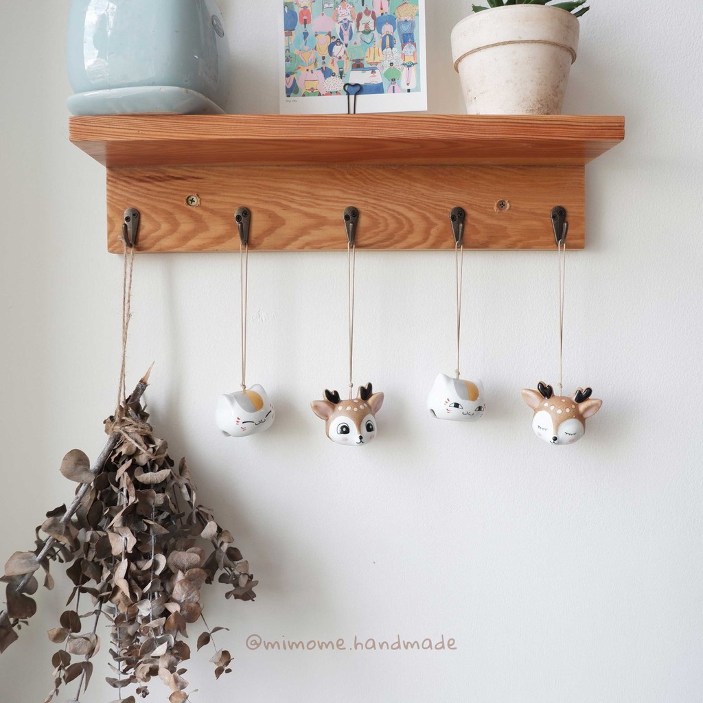 Chuông gió gốm bé hươu sao