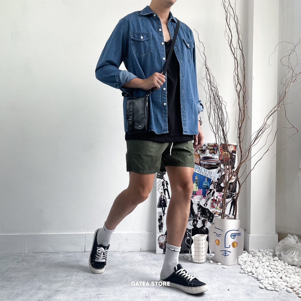 Quần bơi Nam BT, quần ngố đi biển swimwear 2 lớp vải chống nước siêu thoáng mát kiểu Hàn - GATE6 - 4776
