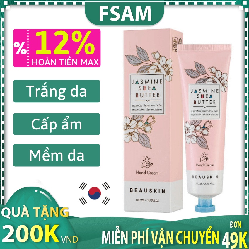 [Nhận quà 200k] Kem Dưỡng Da Tay Cấp Ẩm Trắng Và Mềm Da Hương Nhài Thơm Mát 100ml FSAM STORE | BigBuy360 - bigbuy360.vn