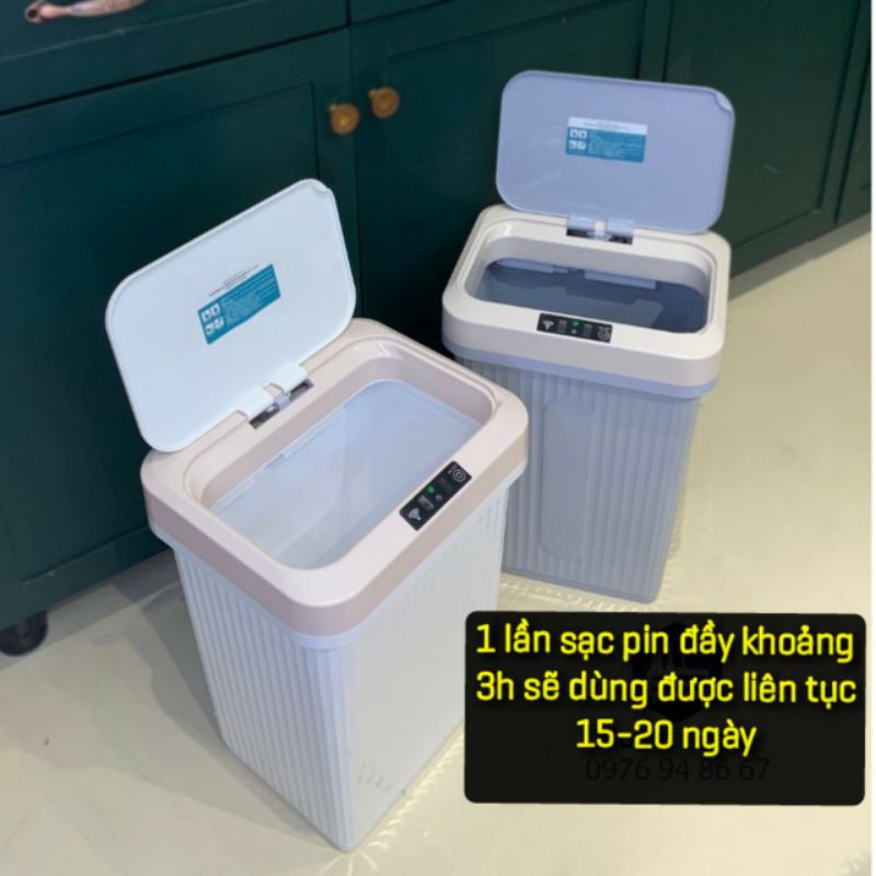 Thùng rác thông minh mở tự động 14 lít