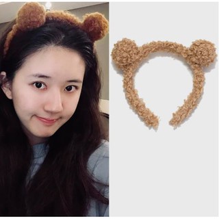 Cài Tóc Tai Gấu - Băng đô vải lông cừu dễ thương