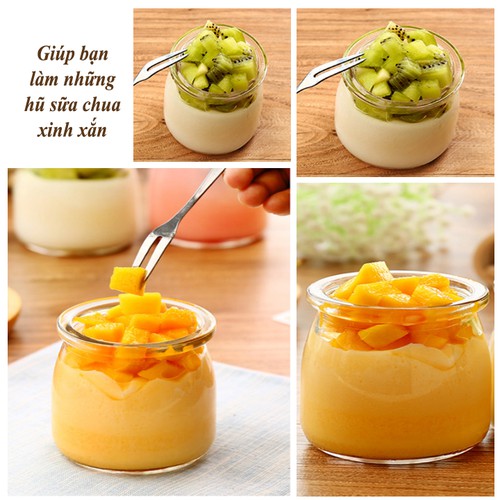 Hũ thủy tinh béo caramen sữa chua 200ml