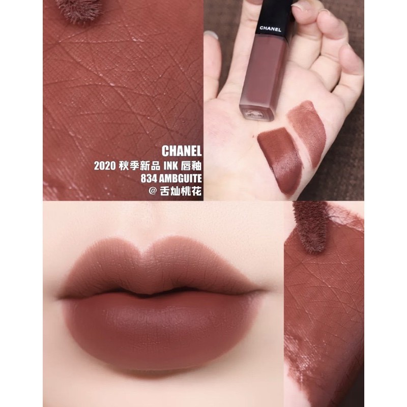 Son Kem Chanel 834 Rouge Allure Ink Fusion Intense Matte Liquid Lip Colour  - Son kem 