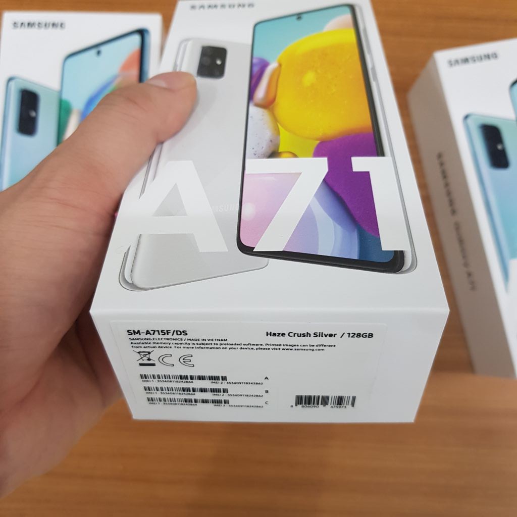 Điện Thoại Samsung Galaxy A71 ✅Ram 8GB ✅Bộ Nhớ 128 Gb Hàng Rạch Seal Đã Kích Bảo Hành Hãng