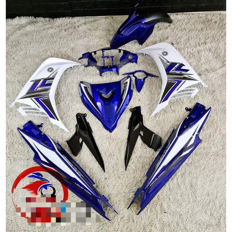 Tem rời exciter 135 trắng xanh lc, tem 3 lớp không bay màu