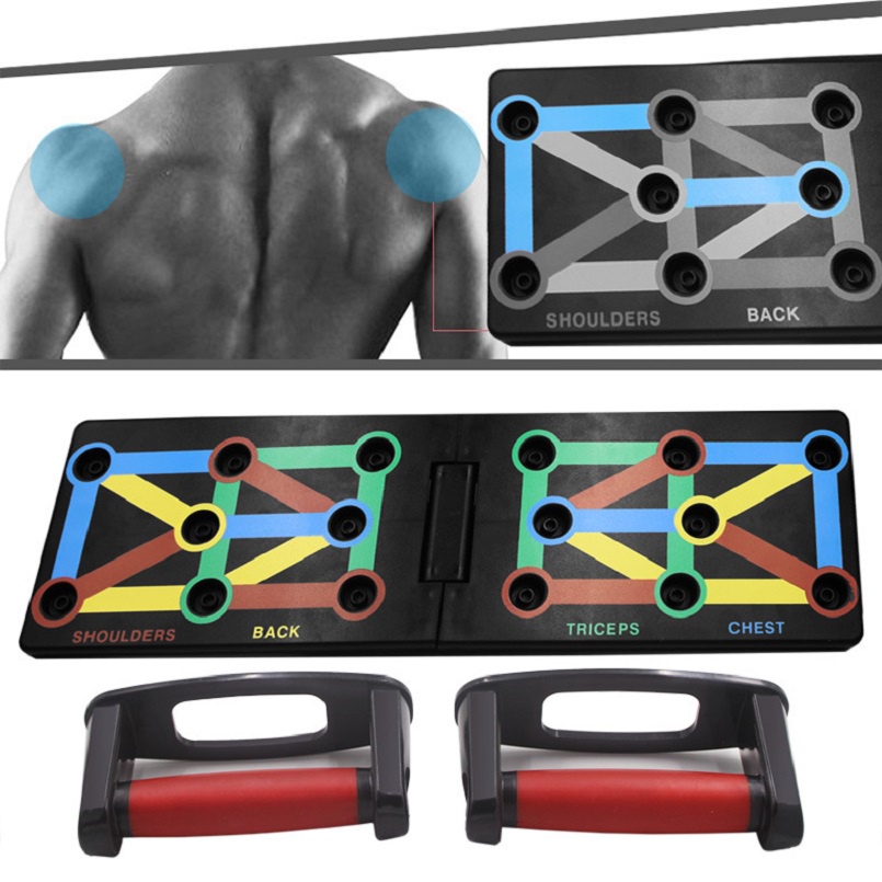 [5❤️][FREESHIP] DỤNG CỤ TẬP GYM HÍT ĐẤT PUSH UP 14 CHỨC NĂNG (8279, LVQ) [HCM]