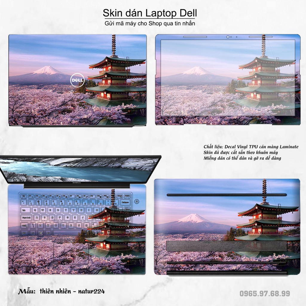 Skin dán Laptop Dell in hình thiên nhiên nhiều mẫu 8 (inbox mã máy cho Shop)