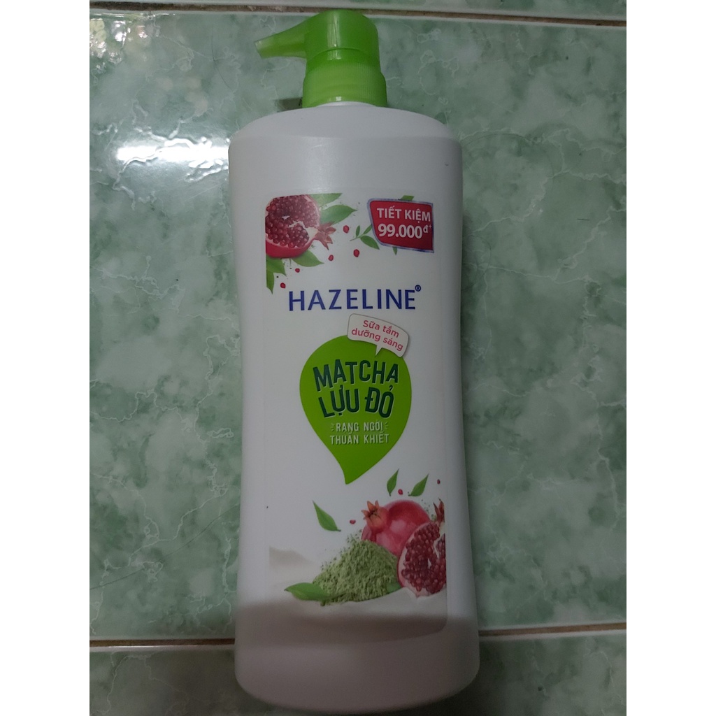 Sữa tắm Hazeline matcha lựu đỏ