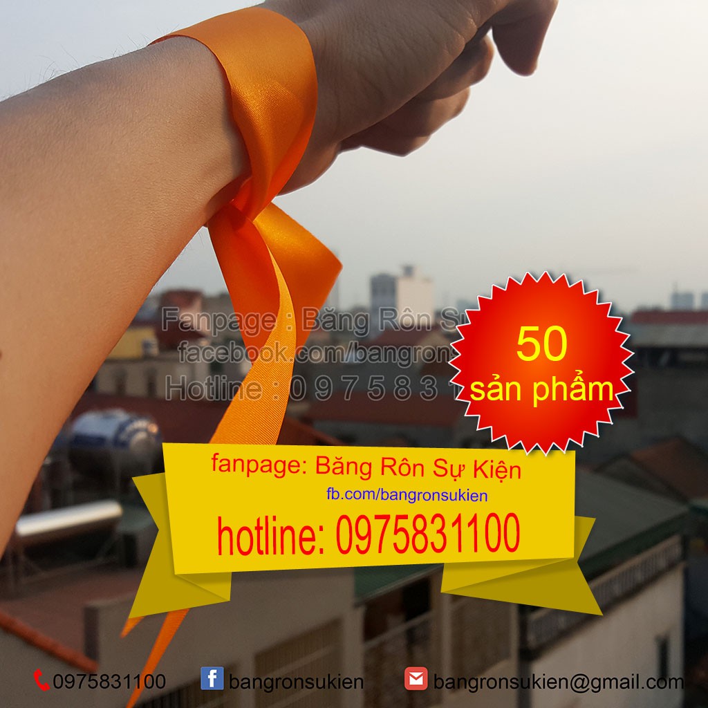 Băng rôn buộc tay trang trí