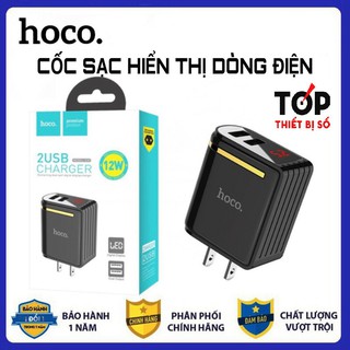 Củ sạc hoco 🔥 free ship 🔥 củ sạc hoco c39 c39a max 5v-2.4a ✓ 2 cổng usb ✓ led hiển thị dòng điện✓ i