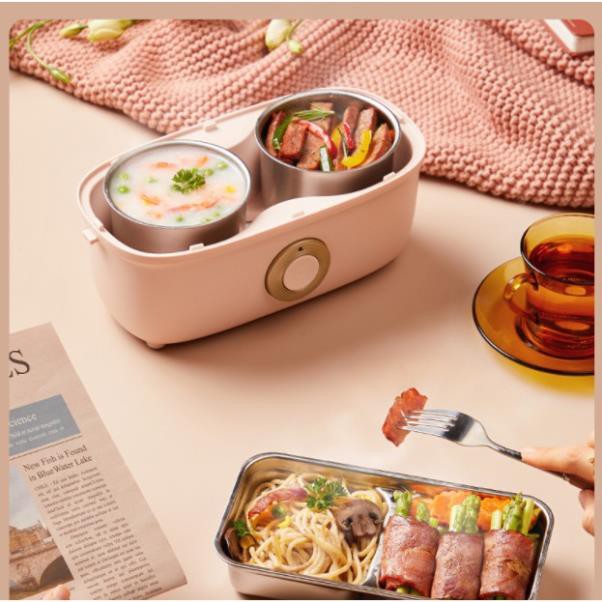 [Giá sập sàn] Hộp cơm cắm điện YOICE Y-FH13A, 2 tầng 4 ngăn, nấu chín, hâm nóng, giữ nhiệt cho thức ăn | BigBuy360 - bigbuy360.vn