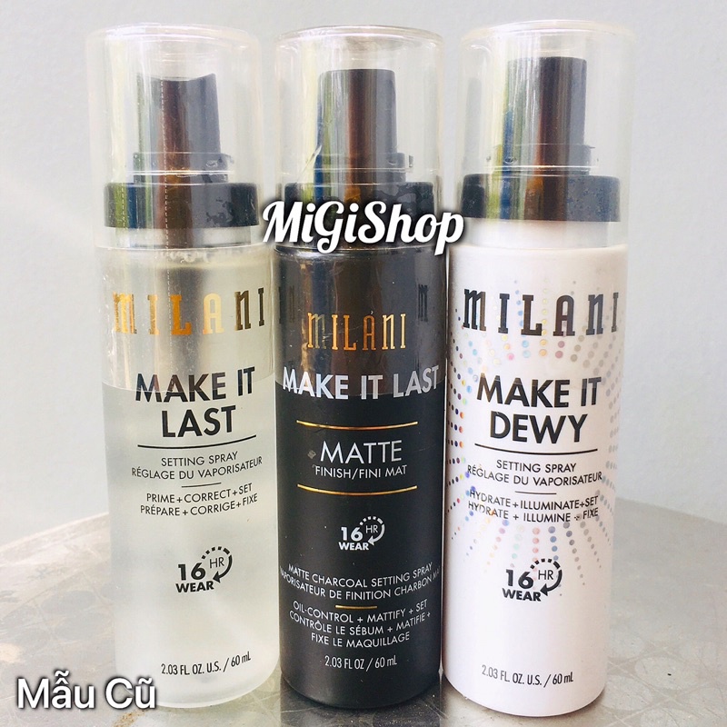 [Hàng Mỹ] Xịt Khoá Nền Giữ Lớp MakeUp Milani Make It Last/ Dewy | BigBuy360 - bigbuy360.vn