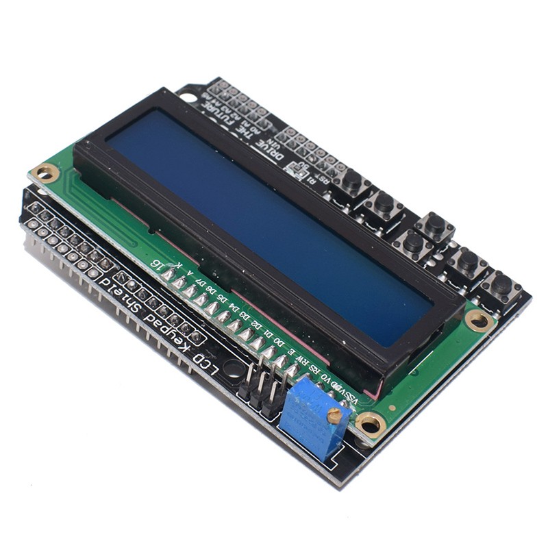 Màn hình LCD Keypad Shield LCD1602 Màn hình LCD 1602 cho Arduino ATMEGA328 ATMEGA2560 raspberry pi UNO màn hình xanh lam