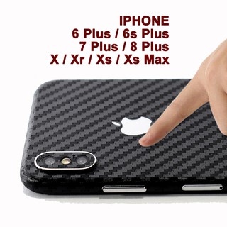 Miếng Dán Mặt Lưng Iphone Vân Carbon Full Viền