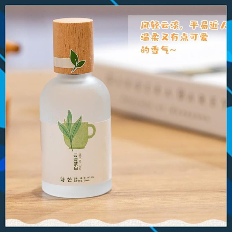 Nước hoa Shimang Trà Thơ Vỏ Mờ Nắp Gỗ Sang Trọng 50ML | Thế Giới Skin Care