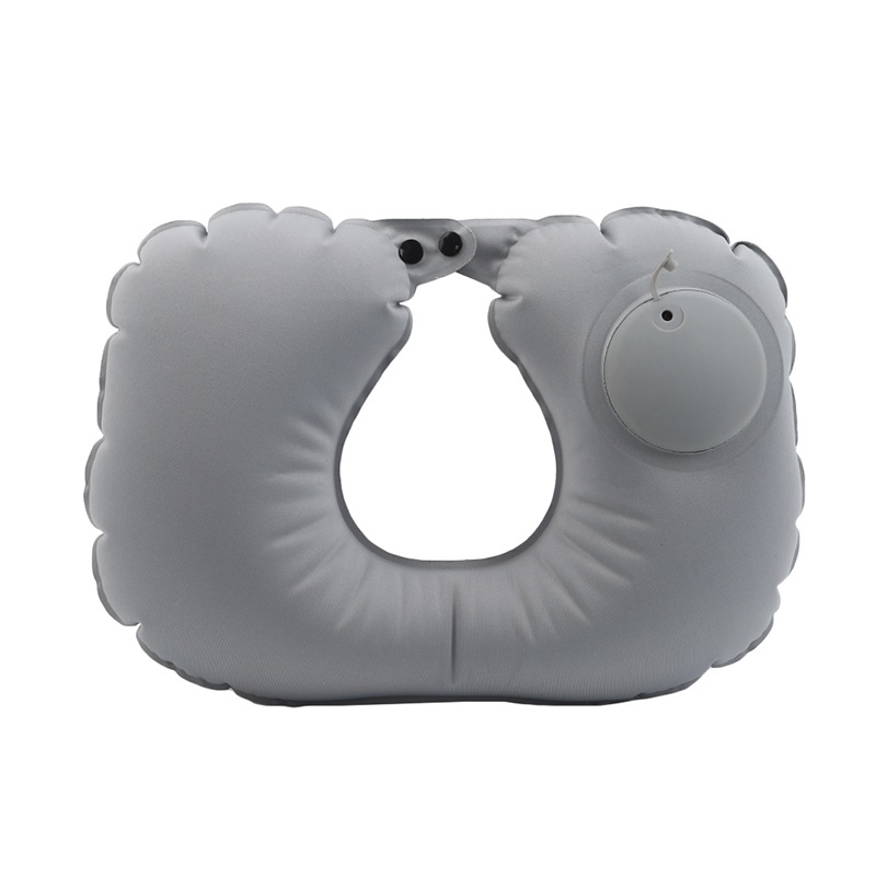 Portable Inflatable U Shaped Travel Pillow Functional Neck Car Head Rest Air Cushion for Travel Office Nap Head Rest Air Cushion Neck Pillow