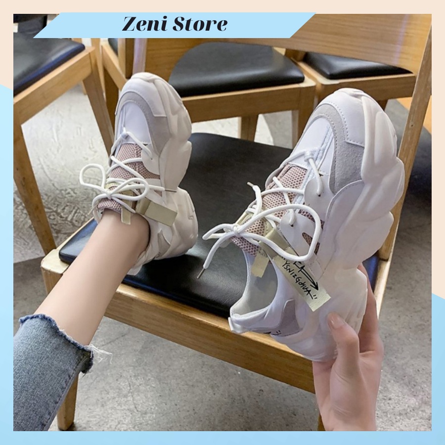Giày Thể Thao Nữ Sneaker Nâng Đế 3Phân Nhiên Trần Sneaker