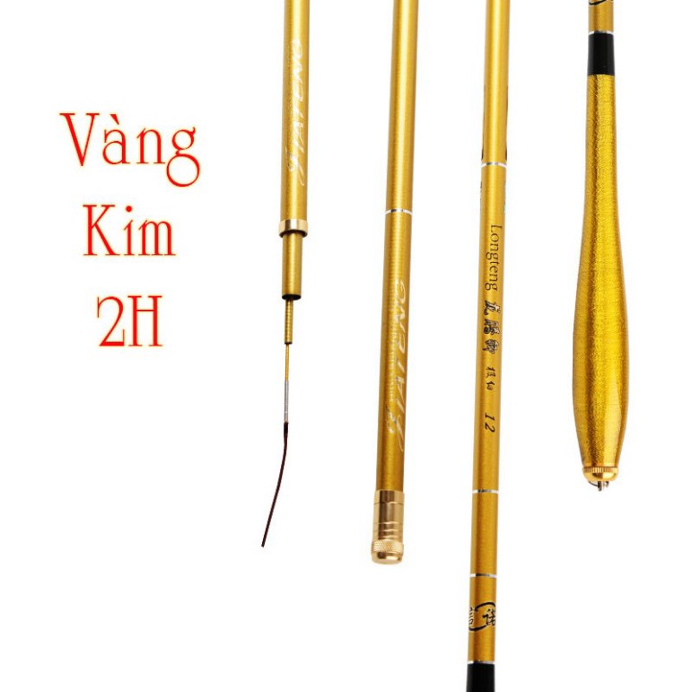 Cần câu tay câu đơn câu đài vàng kim 2H có độ dẻo cao , câu các loại cá CĐ-3 - docauanhluc