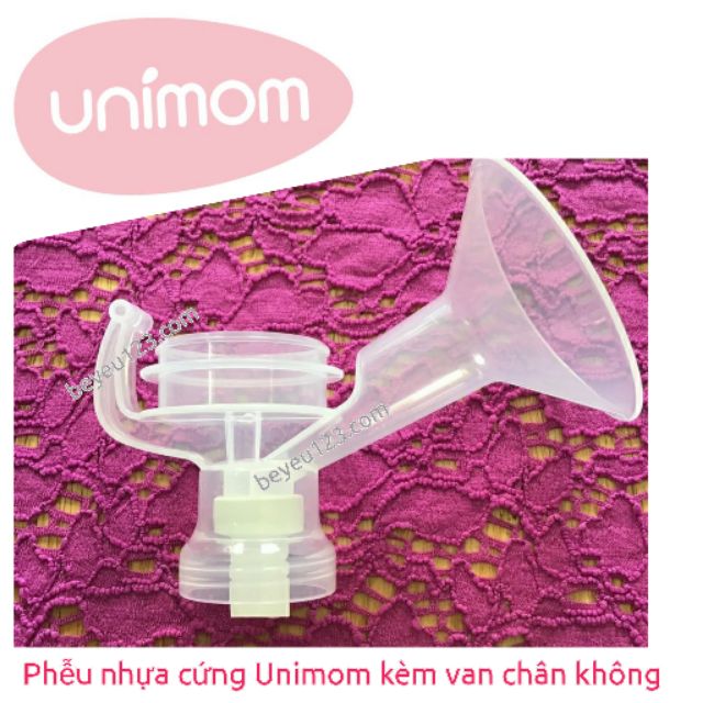 (Chính hãng) 1 Phễu nhựa cứng Unimom kèm van chân không phụ kiện hút sữa (Made in Korea)