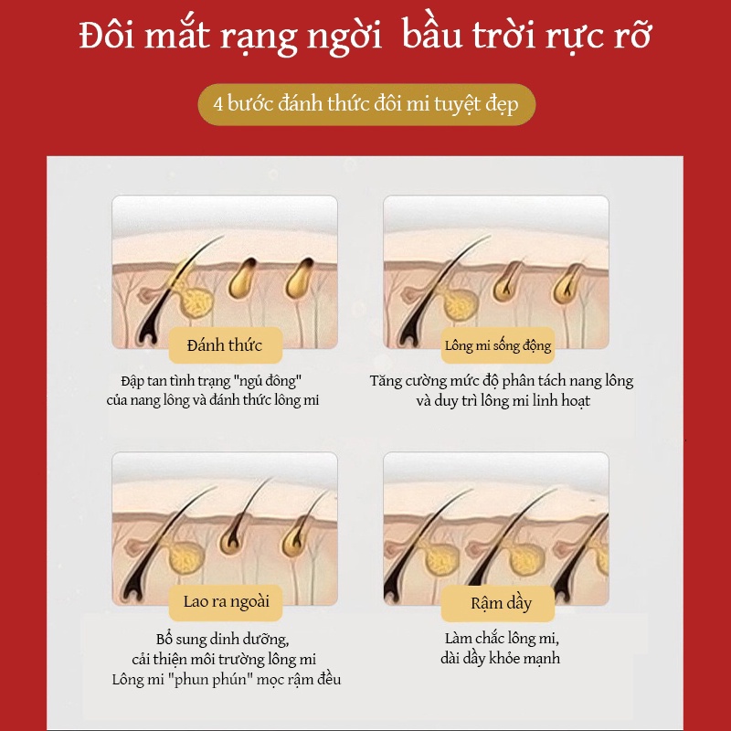 Serum mọc lông mày tinh chất kích mọc lông mày, lông mi,lông râu,mọc tóc,thúc đẩy lông mày dày và dài