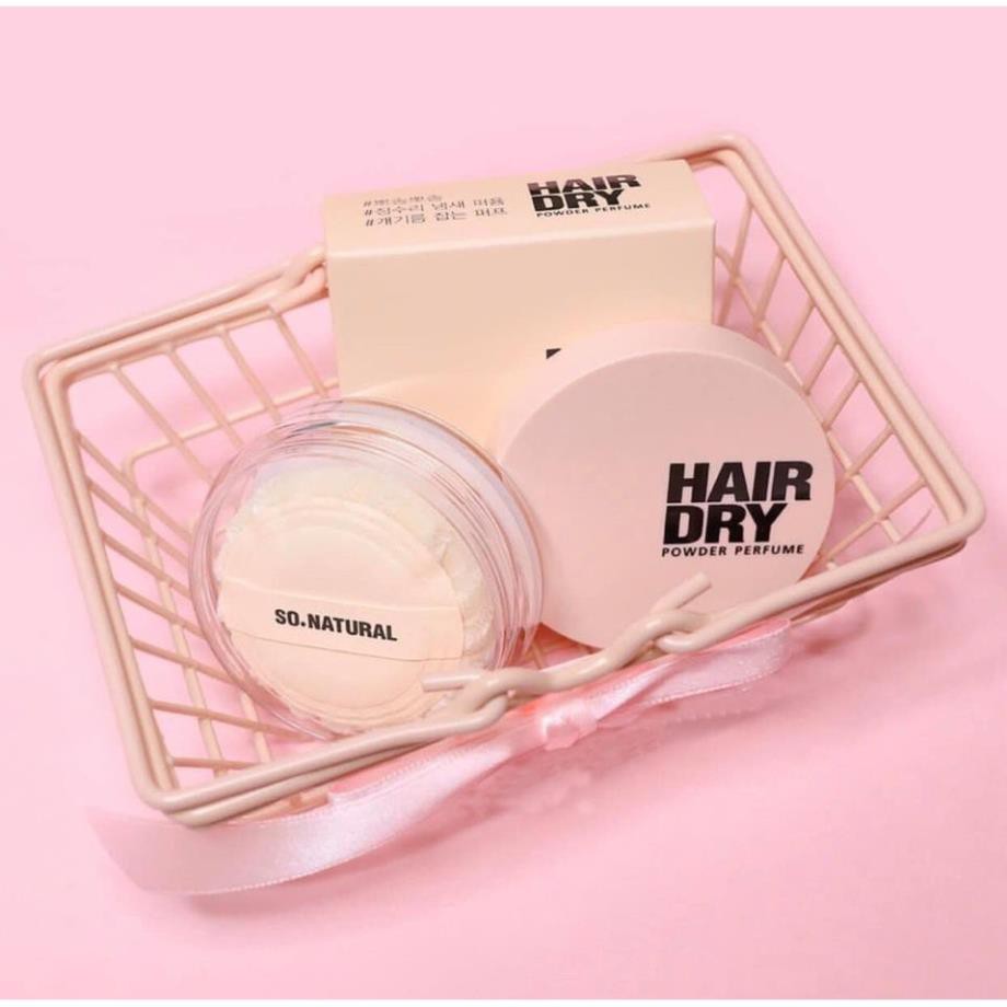 Phấn Phủ Gội Khô Hair Dry Powder Perfume GIúp Hấp Thụ Lượng Dầu Nhờn Và Chất Bẩn Tích Tụ Trên Da Đầu Và Sợi Tóc