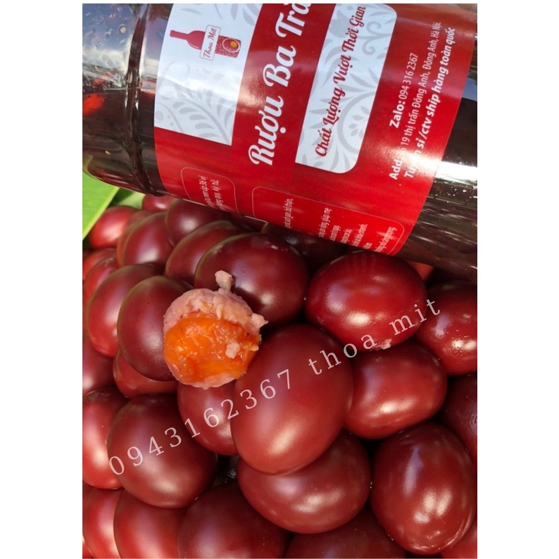 Hũ ba trăng nếp cẩm 5 Trứng gà 2 lòng( 1 quả 2 lòng đỏ) loại hạt sen dành cho mọi lứa tuổi