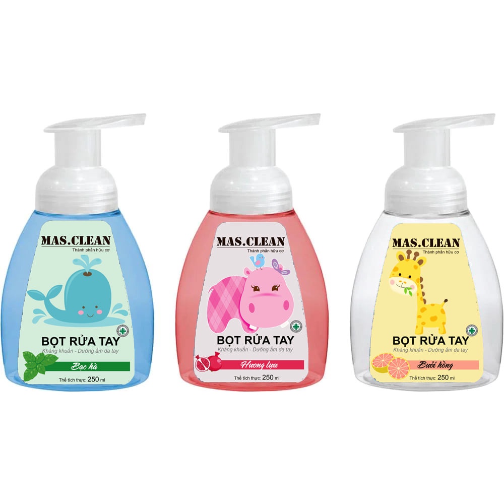 Nước rửa tay bọt Mas.Clean 250ml